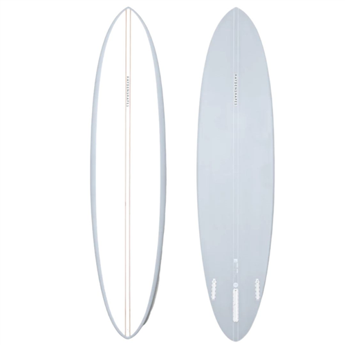Haydenshapes Mid Length Glider Futures 2+1 Surboard, Blue Tile