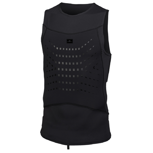 O'Neill THIN SKINS NEO RIBCAGE VEST Short Sleeve Wetsuit Top, BLACK/BLACK