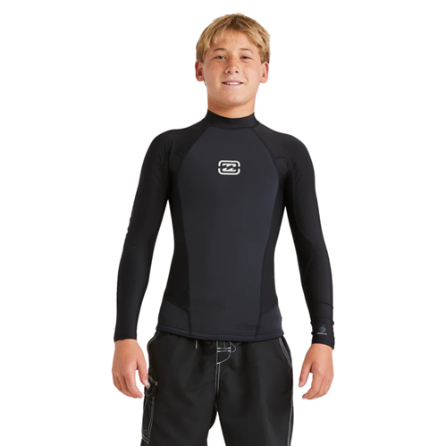 Billabong Wetsuits BOYS ABSOLUTE NATURA LPOLYLITE WETSUIT JACKET, BLACK