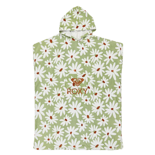 Roxy WOMENS STAY MAGICAL PRINTED HOODED TOWEL, GRN BIG FLORAL