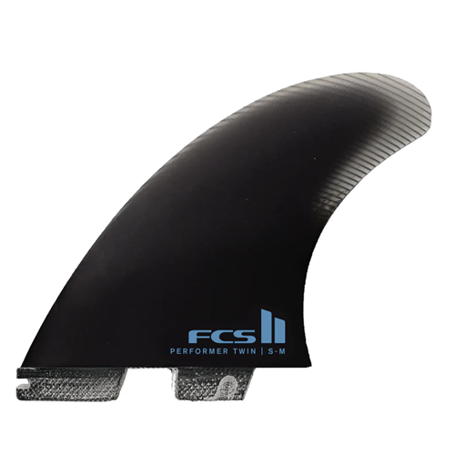 FCS Performer Twin +1 PG S-M Black  Fins
