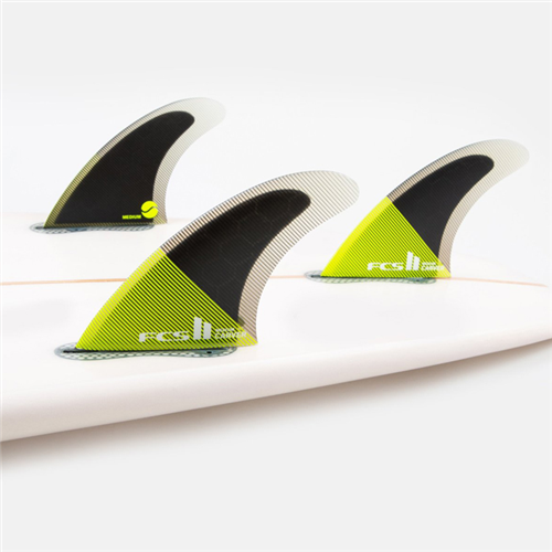 FCS II Carver PC XLarge Acid/Black Thruster  Fins