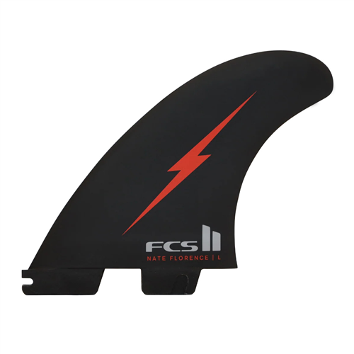 FCS II Nathan Florence PC Tri Fins Red Bolt