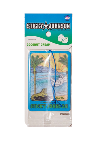 Sticky Johnson Tuatara Air Freshener – Coconut Cream