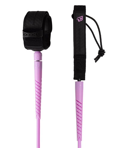 Creatures Of Leisure LONGBOARD ANKLE 9 SLIM FIT LEASH, Guava Black