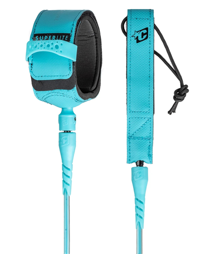 Creatures Of Leisure LONGBOARD ANKLE 9 LEASH, FLURO BLUE SPECKLE