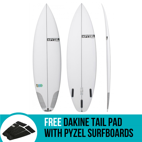 Pyzel Radius Performance Surfboard with Futures  Quad Fins