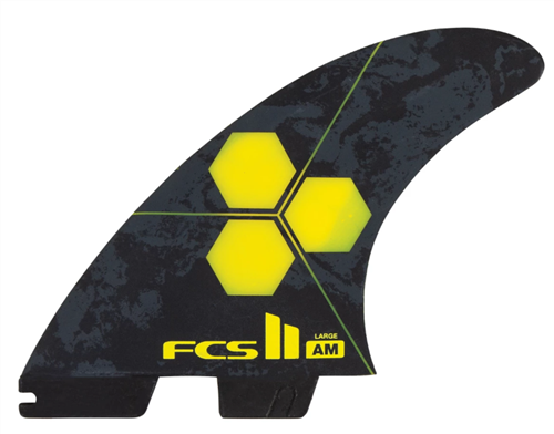 FCS II AM PC Large Yellow 5 Fins Set