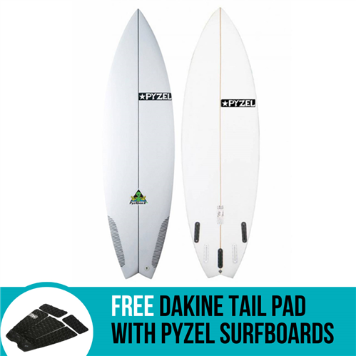 Pyzel Pyzalien 2 XL Surfboard with 3 or 5 FCS Fin Plugs