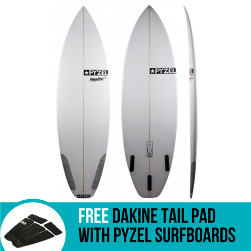 Pyzel Phantom XL Surfboard with 3 or 5 Future Fin Plugs