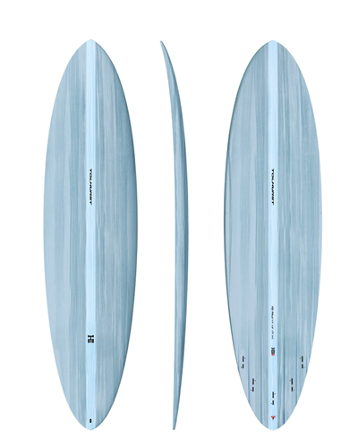 Thunderbolt MID 6 - MINI  Red Surfboard, Blue/Blue