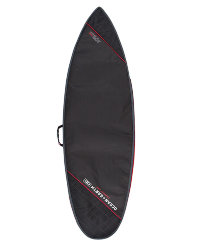 Ocean & Earth COMPACT DAY Shortboard Surfboard Bag, BLK/RED