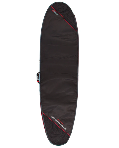 Ocean & Earth COMPACT DAY Longboard Surfboard Bag, BLK/RED