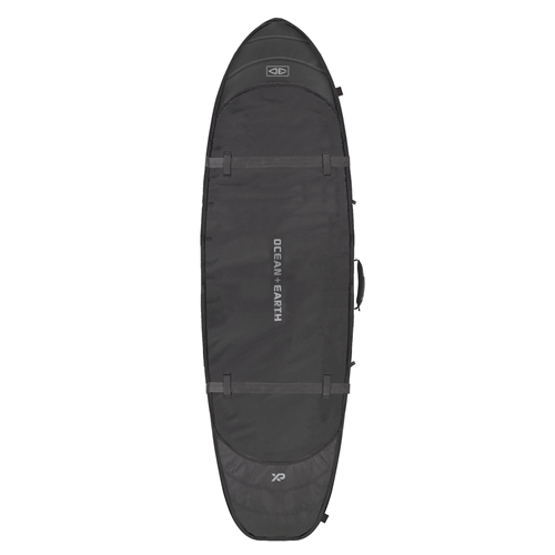Ocean & Earth HYPA FISH or SHORTBOARD TRAVEL COFFIN SURFBOARD BAG- 3 BOARD, BLACK