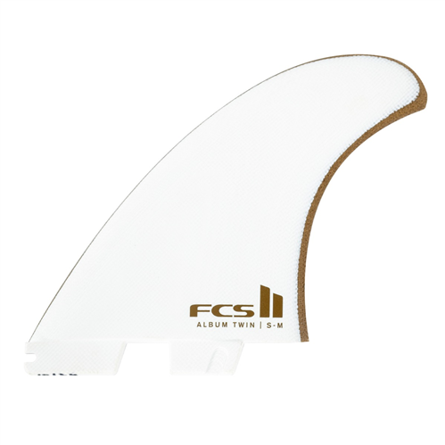 FCS II Album Twin+1 PG S-M White/Gold Retail Fins