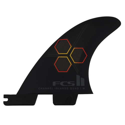 FCS II CI PC Medium Black/Flame Quad Rear Retail Fins