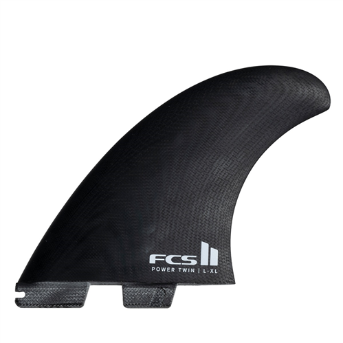 FCS II Power Twin+1 PG L-XL Black/White Retail Fins