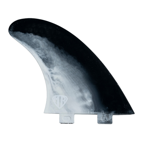 FCS MR Twin +1 PC Black/White Swirl M-L Retail Fins