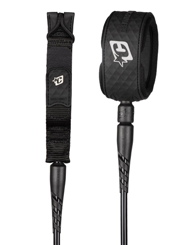 Creatures Of Leisure Reliance Standard Duty 7 Leash, Blk/Silver