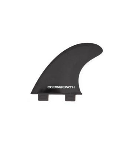 Ocean & Earth POLY CARBONATE 3 FIN SET - DUAL TAB, BLK