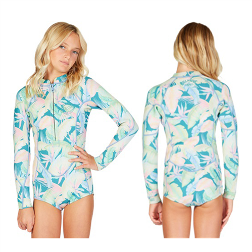 Billabong Wetsuits TEEN SALTY DAYZ SPRINGSUIT, MARINE TROPIC