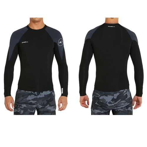 O'Neill REACTOR 2 LS WETSUIT TOP 1.5MM, BLK/GUNMTL