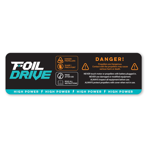 Foil Drive High Power Motor Protection Sticker