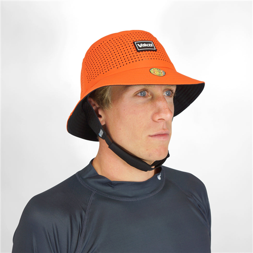 VAIKOBI BUCKET BUMP HAT, ORANGE/BLK