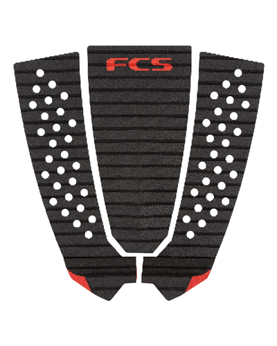 FCS Toledo Tread-Lite Grip, Charcoal/Red