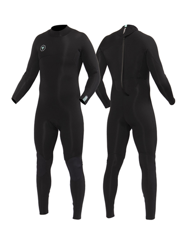 Vissla Wetsuits 7 SEAS 3/2mm FULL BACK ZIP STEAMER, Black