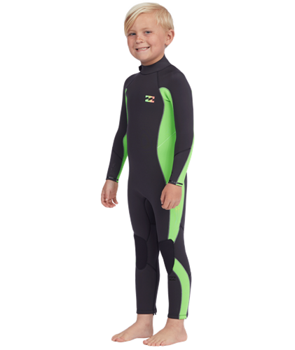 Billabong Wetsuits 3/2mm TODDLER ABSOLUTE FL FULL WETSUIT, NEON GREEN