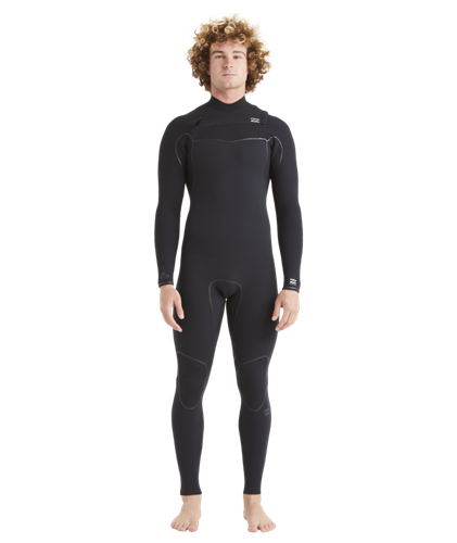 Billabong 3/2MM Furnace Chest Zip Steamer, Black