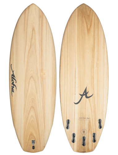 Aloha Ecoskin Black Panda 5 Fin (Fcsii) Surfboard, Ecoskin