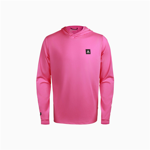 Armstrong Foils Hooded UPF L/S Water / Sun Top, Signal Pink