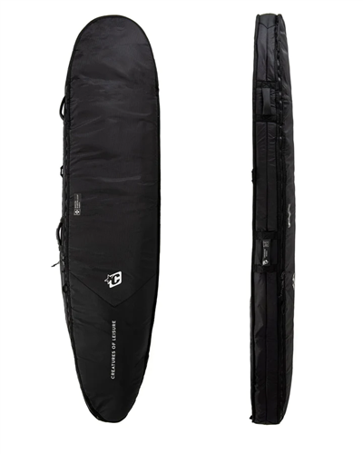 Creatures Of Leisure Longboard Double DT2.0 Bag, Black/ Silver