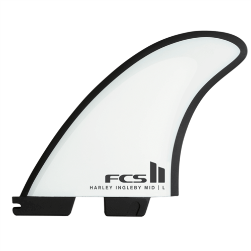 FCS II Harley Mid PC Large White Tri Retail Fins, Wht