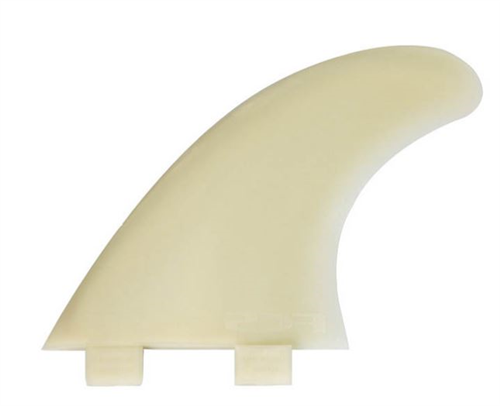 FCS M5 Natural Glass Flex Tri Fins, Medium