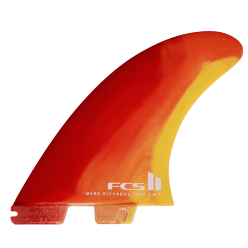 FCS II MR Twin+1 PC M-L Sunset Swirl Retail Fins, SNSW