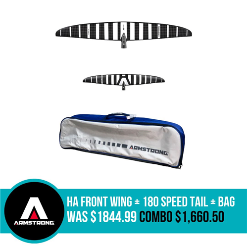 Armstrong Foils HA Front Wing + 180 Speed Tail + Bag Combo