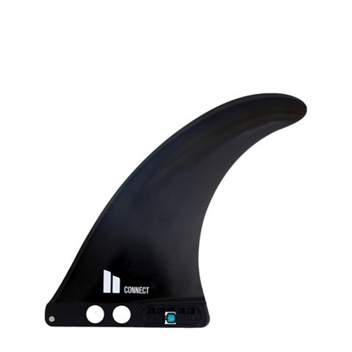 FCS II Connect GF Longboard Single Fin, Black (Size 7", 8", 9", 10")