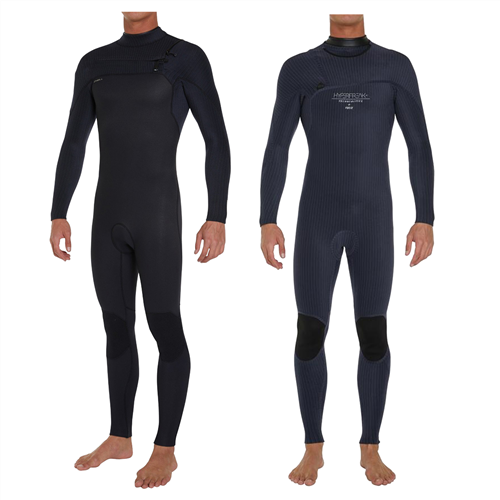 O'Neill Hyperfreak 4/3+ Mens Steamer Chest Zip Wetsuit - Black