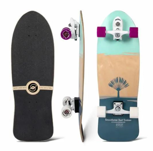 SmoothStar Pro Model Johanne Defay 31” Thruster D Surf Skateboard, Aqua