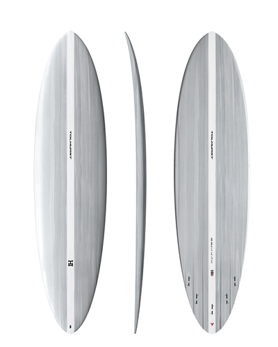 Thunderbolt Harley Ingleby Mid 6 - Mini Surfboard, Candy White