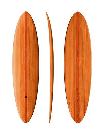 Thunderbolt Harley Ingleby Mid 6 - Mini Surfboard, Orange