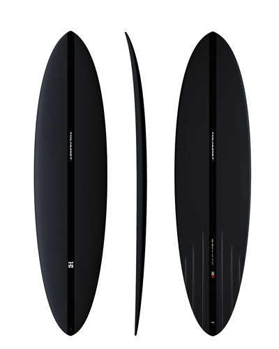 Thunderbolt Surfboards Harley Ingleby Mid 6 Twin Surfboard, Full Carbon