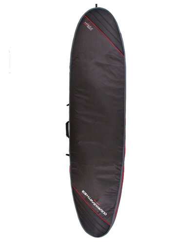 Ocean & Earth Aircon Longboard Cover, Black/ Red