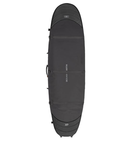 Ocean & Earth HYPA Longboard Wheeled Surfboard Bag, Black - 2 Board