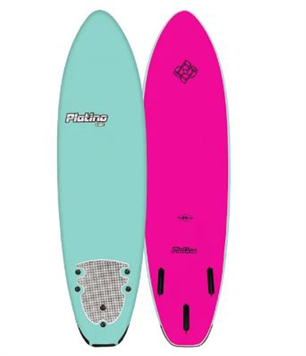 Platino HDPE 6'6 Surfboard, Ice Pink