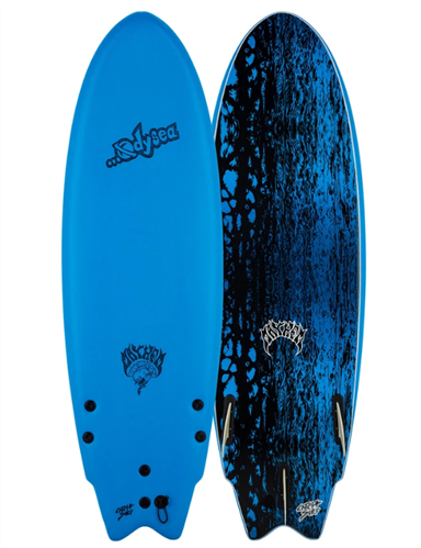 Odysea X Lost RNF 5'5 Round Nose Fish Surfboard, Azure Blue