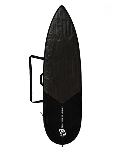 Creatures Of Leisure Shortboard Icon Lite Surfboard Bag, Black/ Silver